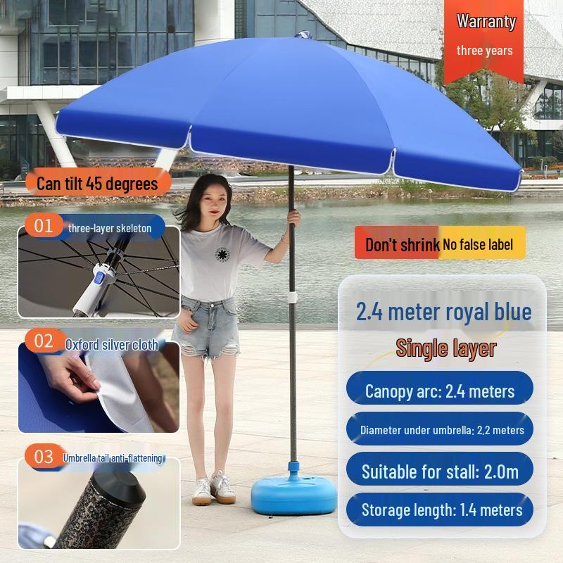 Gureide 2.4m Outdoor Windproof UV Protection Parasol