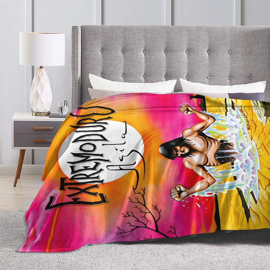 Extremoduro Spanish Band Blankets Travel Office Flannel Throw Blanket For Home Decor Super Soft Design Quality Bedspread Gift