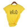 Let Your Faith Bigger Than Your Fear Print Graphic Tees Women Christian Religion T Shirts