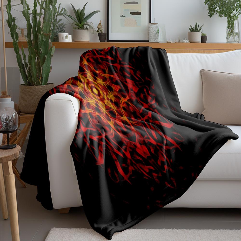 Dark Evil Eye Turkish Microfiber Blanket - Nazar Evil Eye Protection Decorative Throw Blanket for Home Bedroom Living Room
