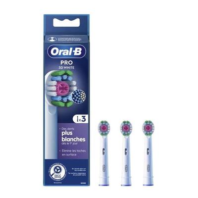 Oral-B Pro 3D White - Brossettes Pour Brosse À Dents - 3 Unités