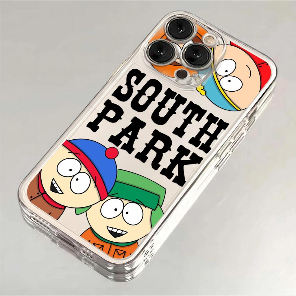 Lustige Cartoons S-South-Park Handyhülle Für iPhone 17 Air 16 e 15 14 13 12 11 Pro Max Plus Mini SE 2020 2022 Transparente Hülle