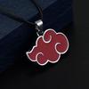 Comics Cartoon Naruto Akatsuki Red Cloud Logo Necklaces Itachi Uchiha Metal Necklaces For Gift