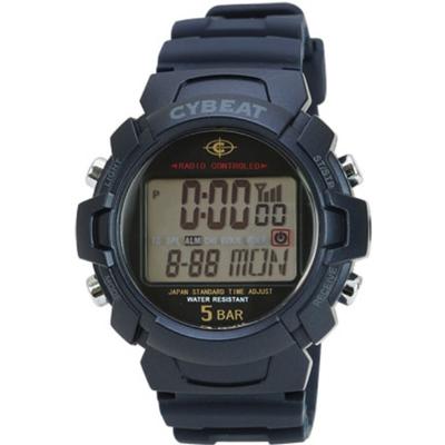 J-AXIS Men's WRC15-BL (Sun Flame) Round Watch Navy Resin Digital