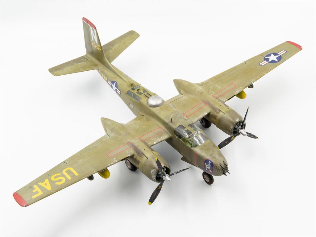 ICM 1/48 Scale US Air Force B-26B-50 Invader Korean War Plastic Model Kit 48281
