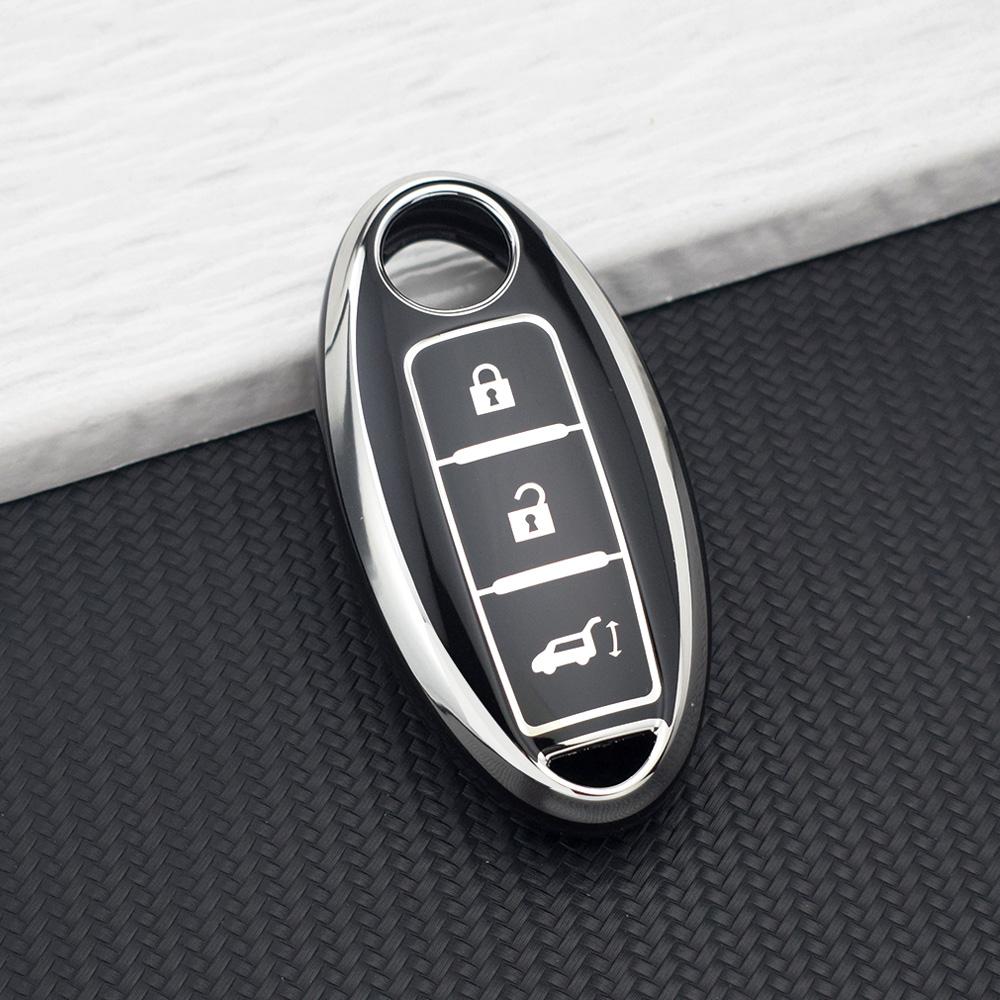 Soft Tpu Remote Key Fob Case For Nissan X-Trail T32 T31 Qashqai Kicks Juke J10 J11 Tiida Pathfinder Note Infiniti Key Chain Set