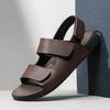Fashion Fashion Brand Summer Men's Comfortable Cowhide Lightweight Latex Mat Sandals Outdoor New Men's Anti Slip Breathable Beach Shoes