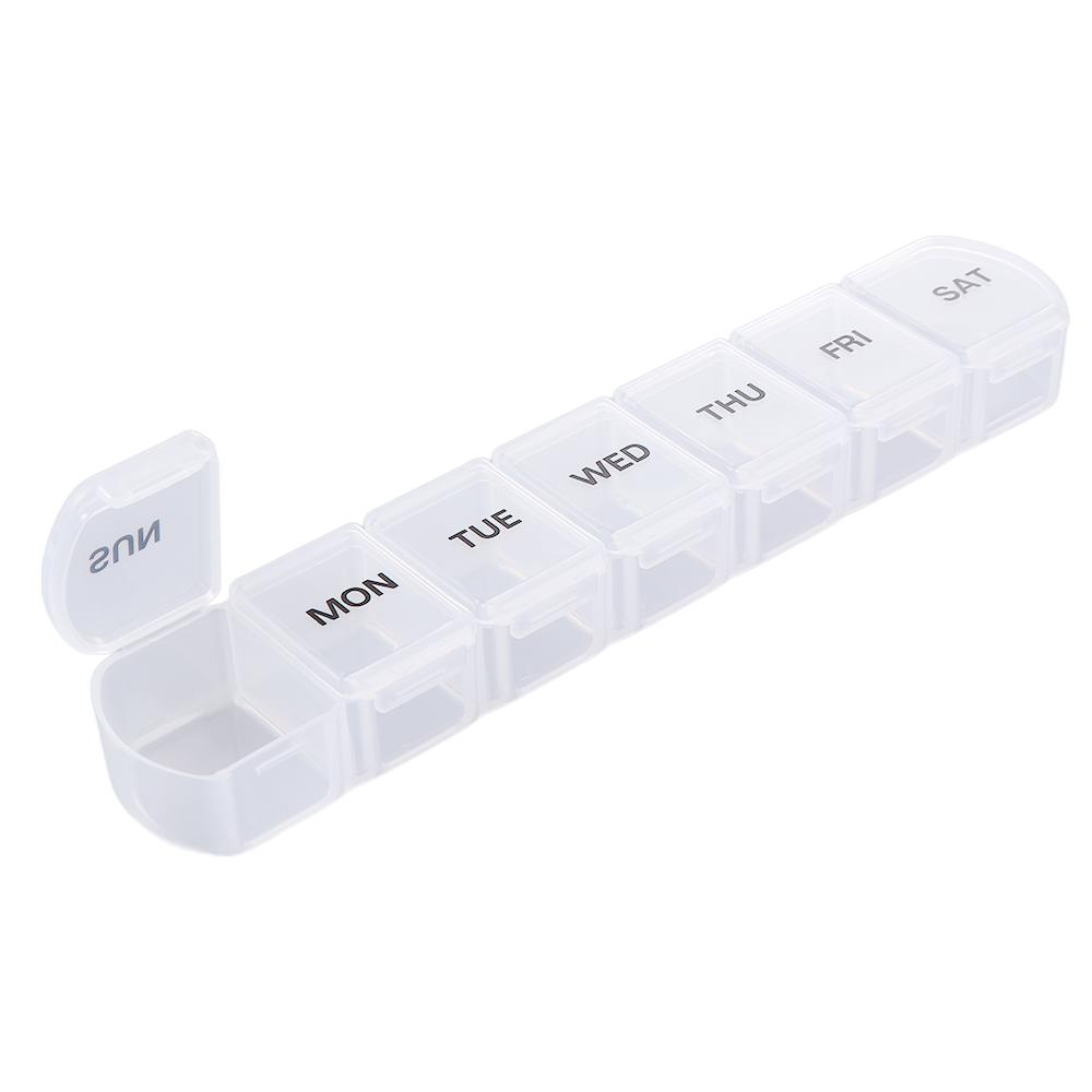 Compartments Vitamins Container Capsules Organizer Mini Dispensers Travel Pill Case 7 Days Pill Storage Box Medicine Boxes