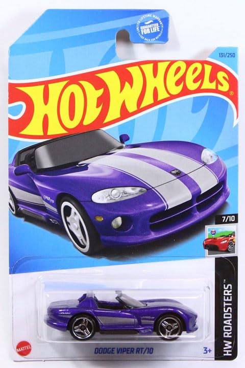 

Hot Wheels 2023 Dodge Viper Purple #131r RT/10 [Item]