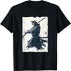 Vintage Samurai Cat Graphic Art Japanese Ukiyo-e T-Shirt