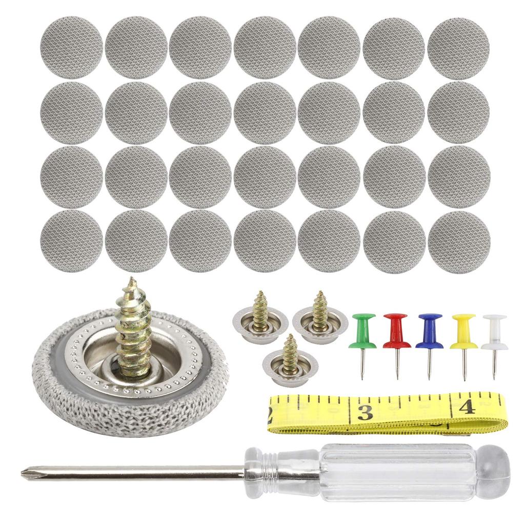 HighFree 60 Set Of Automotive Car Roof Headliner Repair Button P Kit, Universal Auto Roof Snap Rivets Retainer For Car Roof Fixed, With Tallation