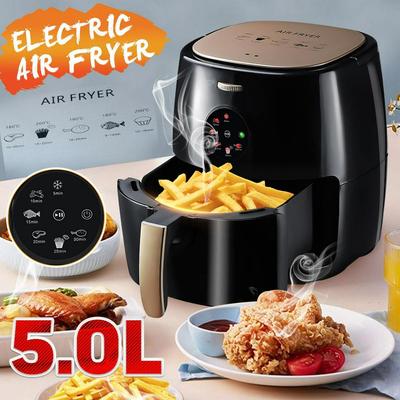 1350W Wielofunkcyjna Frytkownica Powietrzna 5L Kurczak Beztłuszczowa Frytkownica Powietrzna Frytkownica Zdrowotna Kuchenka 360 Stopni Elektryczna Frytkownica Powietrzna