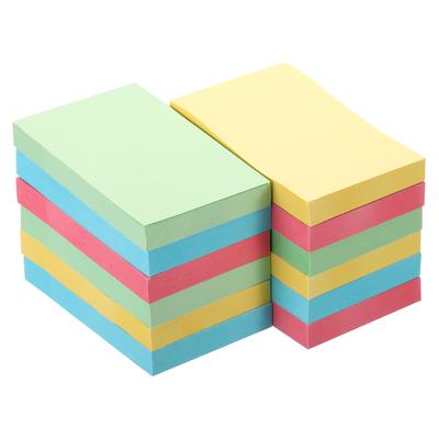 6/12 Stück 100 Blatt/Block Helle Farbe Haftnotizen 2x3 Zoll Selbstklebende Notizblöcke Aufkleber Haftende Memo-Post für Zuhause Büro Geschäft