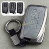 Metal Leather Car Key Fob Case Cover Keychain For Lexus ES300h ES350 IS300 IS350 RX350 RX350L RX450h NX200t NX300 RC300 GS350
