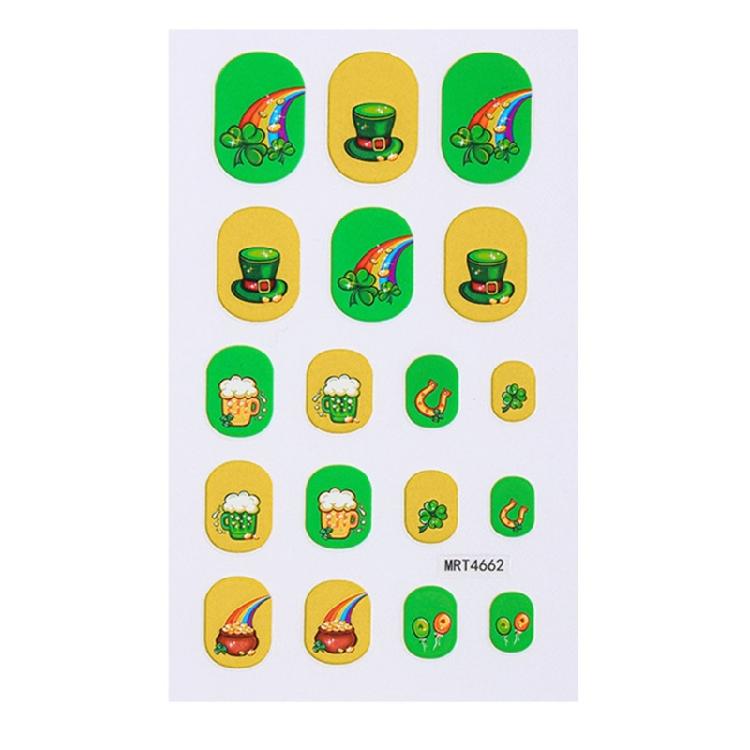 User Friendly Waterproof Nail Stickers For Kids Cartoon Four Leaf Simple Apply Multiple Designs Fun Nail Decals