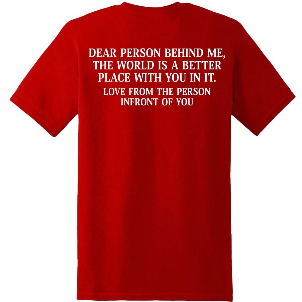 Dear Person Behind Me Unisextal Health Awareness End The Stigma Tshirt Mha S