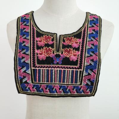 Embroidery Color Lotus Lace Collar Lace Ethnic Style False Collar Diy Clothing Accessories
