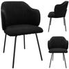Corduroy Upholstered Chair Dalia Velour for Living Room Dining Room Jumihome