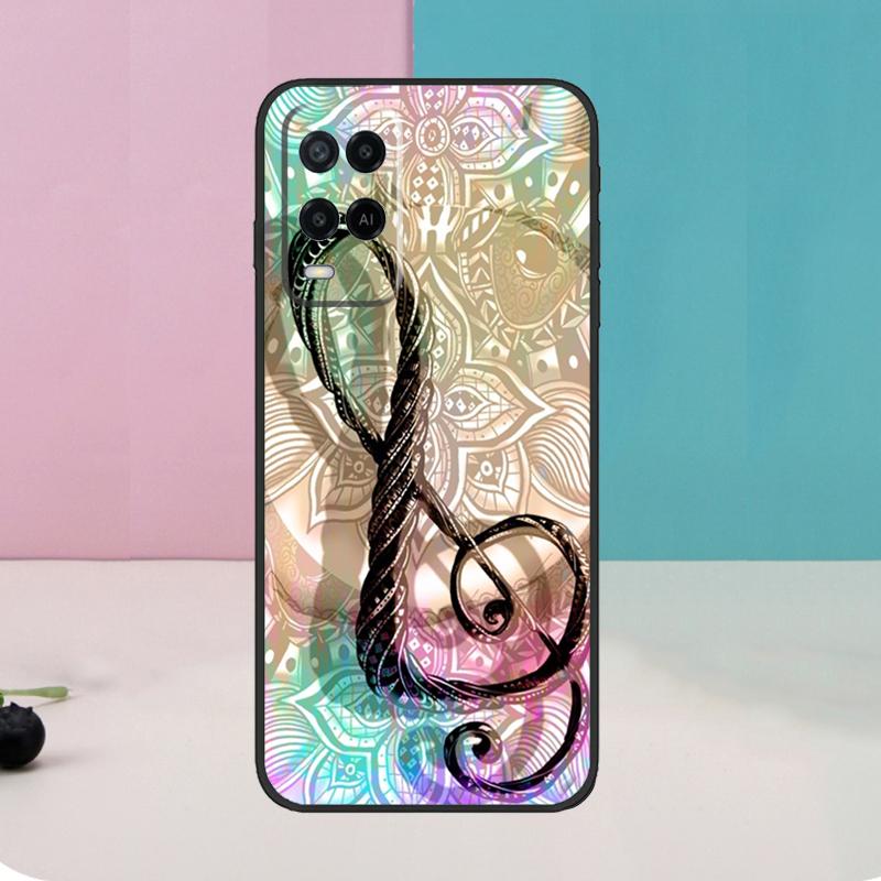 Music Note Musical Treble Clef Case For Oppo A40 A60 A80 A76 A96 A16 A17 A57 A18 A38 A58 A78 A98 A15 A54 A74 A94 A6 A5 Pro