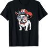 Cute French Bulldog USA American Flag 4th of July Fu T Shirt Vintage Washed Slightly Soft Graphic Homme Designer Clothes
