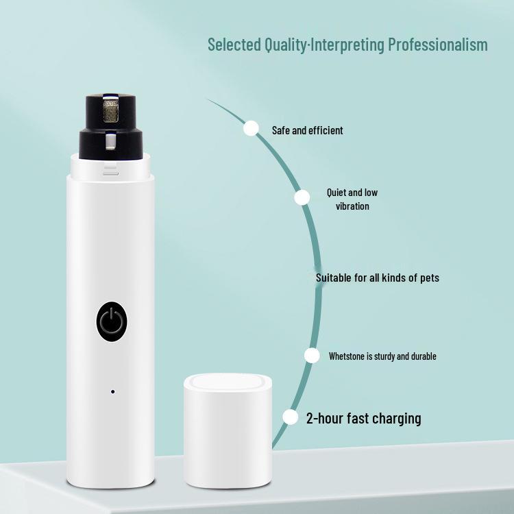 Rechargeable LED Pet Nail Grinder and Trimmer for Cats & Dogs
