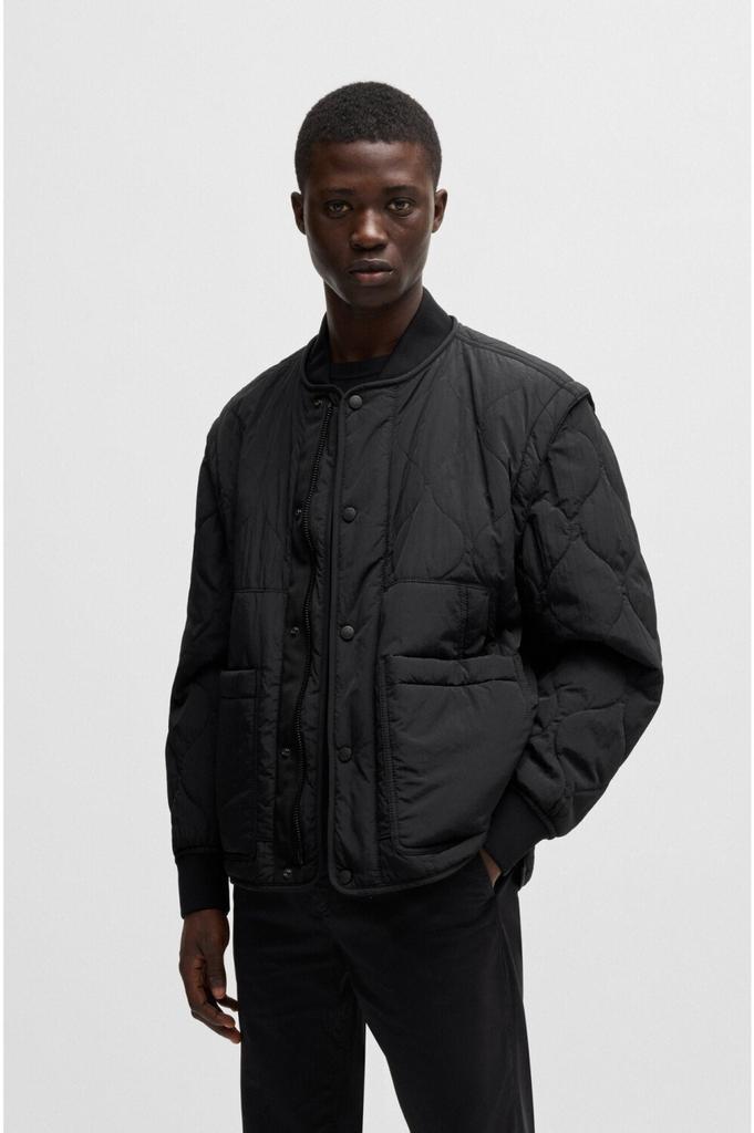 Зимняя куртка Boss Orange Jacke 'Omore' Stehkragen schwarz
