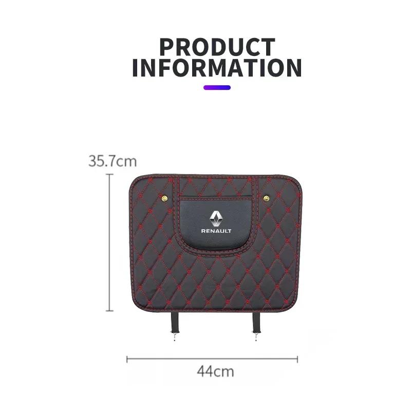 Car Seat-Back Protective Pads Waterproof Accessory For Renault DACIA Fluence Scenic Loguna Logan Twingo Clio Captur ZEO MM2