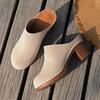 Mules Damensommerschuhe mit orthopädischem Fußbett bequeme Clogs und Mules für Mules mit Absatz Sandalen Absatz elegante Sommerslipper