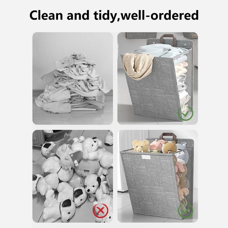 Practical Cloth Storage Bag Convenient and Soft Hangings Storage Hampers Handy Container for Bedroom and Laundry Room