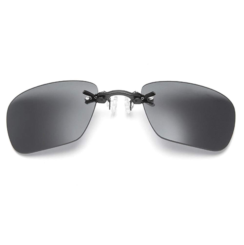 

Солнцезащитные очки Matrix квадратной формы [PLOPLO] Сверхлегкие с зажимом для носа (Черный Серый)