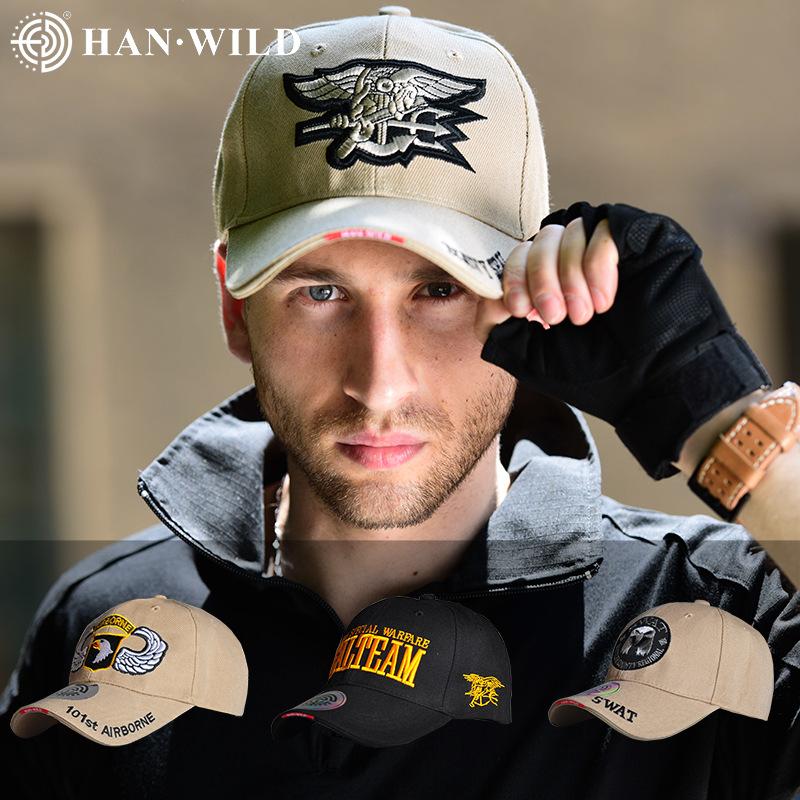 HAN WILD Embroidery Visors Hat Unisex Baseball Caps Hiking Cap Hip Hop Snapback Caps Outdoor Golf Hats Gorra Hombre Gorras