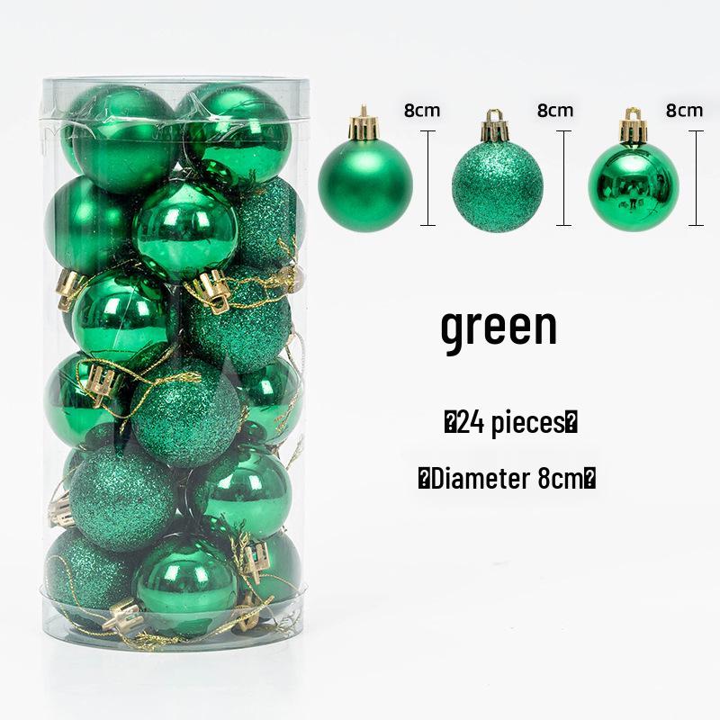 Christmas Tree Hanging Ball Ornaments - Electroplated & Colored Balls for Mall or Bar Ceiling Decoration, Large Bucket Set