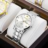 Men'S Fully Automatic Quartz Watch Luminous Waterproof Calendar Diamond-Encrusted Business Men'S Watch