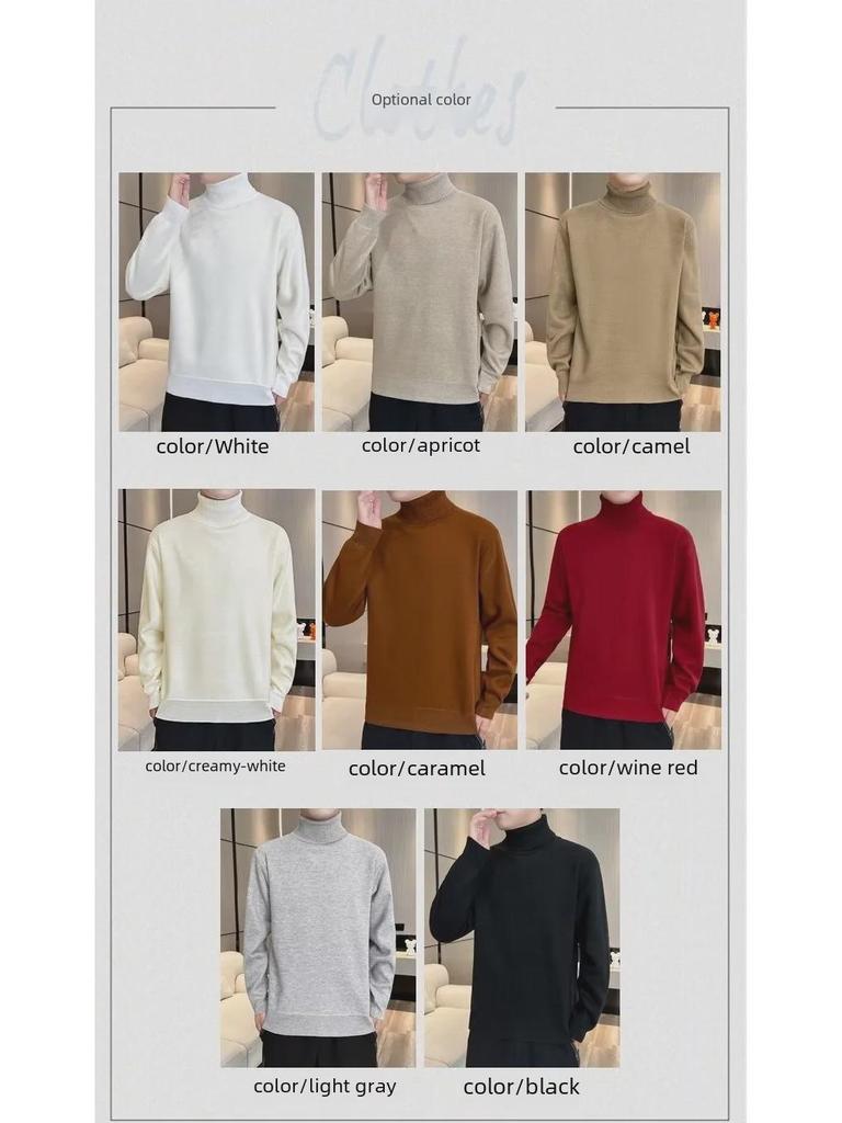 Men's Trendy High Collar Sweater for Autumn/Winter 2023