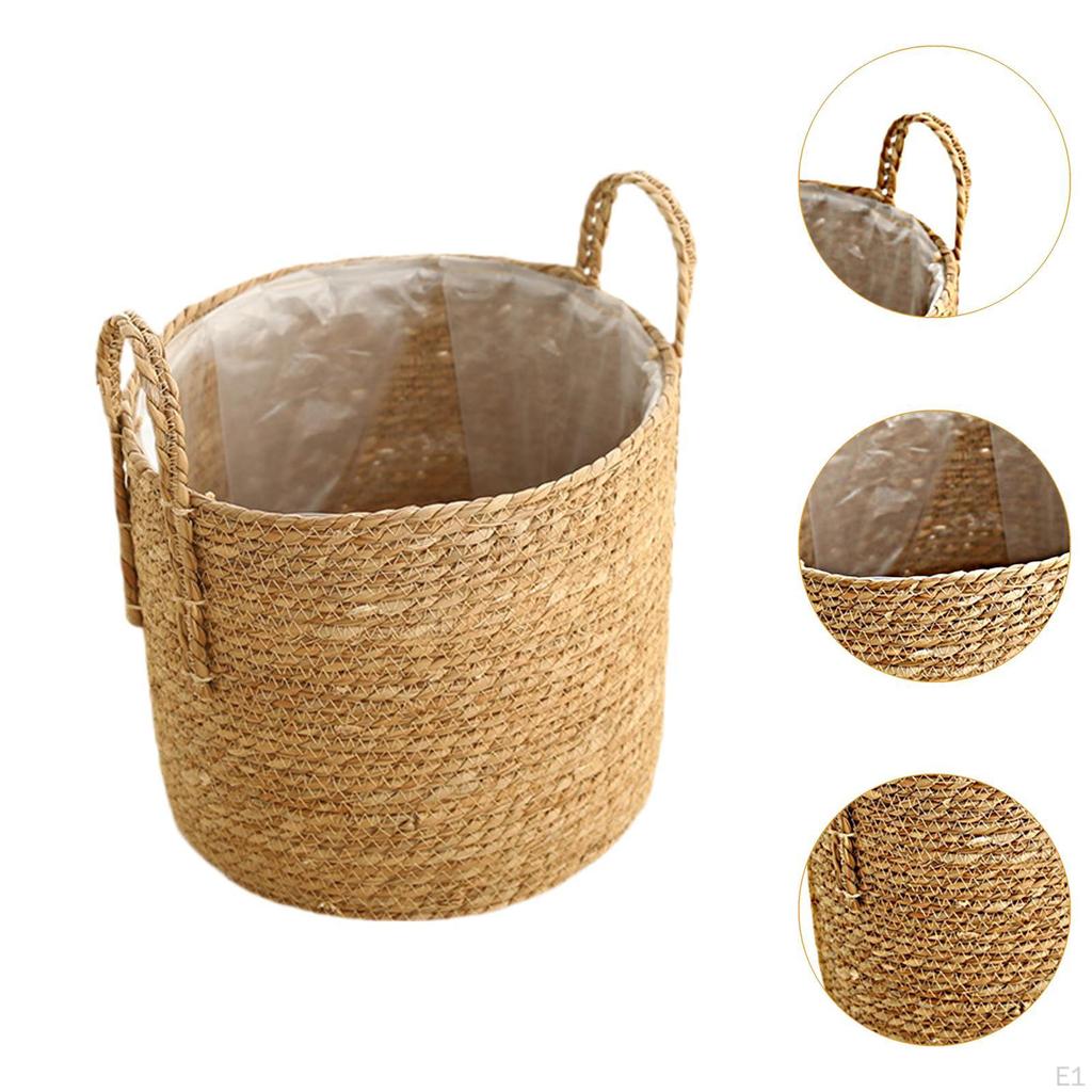 Flower Pot Cover Woven Plant Basket Vase Holder Braided for