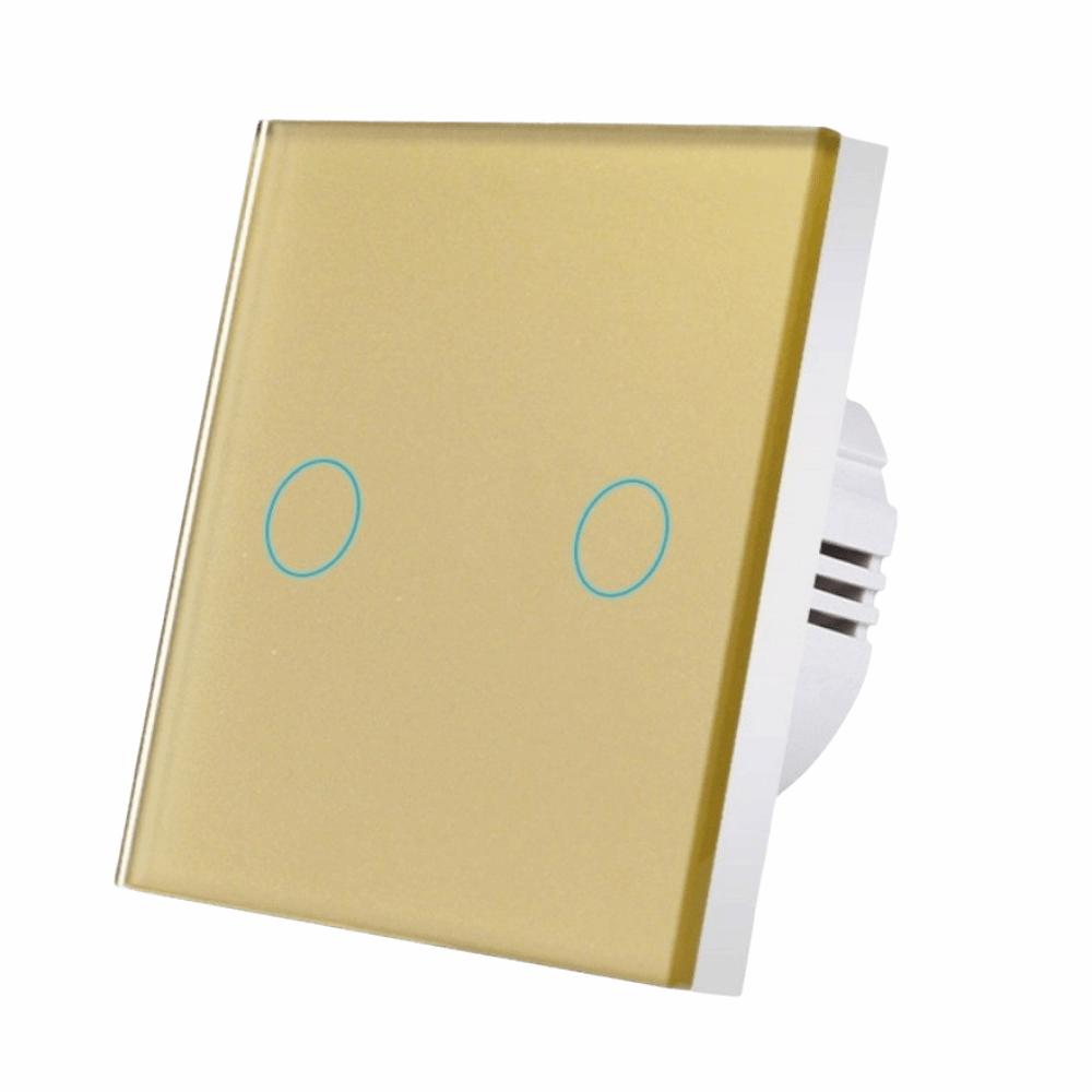 1/2/3 Gang Wall Light Switch Glass Panel Smart Switch Touch Sensor Switch Lighting Control