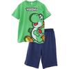 [Kai Tac Family] Super Mario Kids Pyjamas Short Sleeve Shorts Summer 100cm Light Green (Yoshi)
