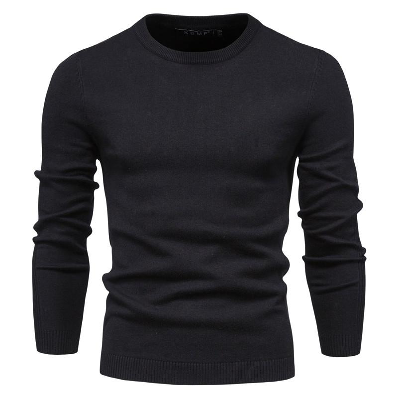 Maglione da Uomo Invernale Autunnale a 10 Colori, Girocollo Slim-Fit
