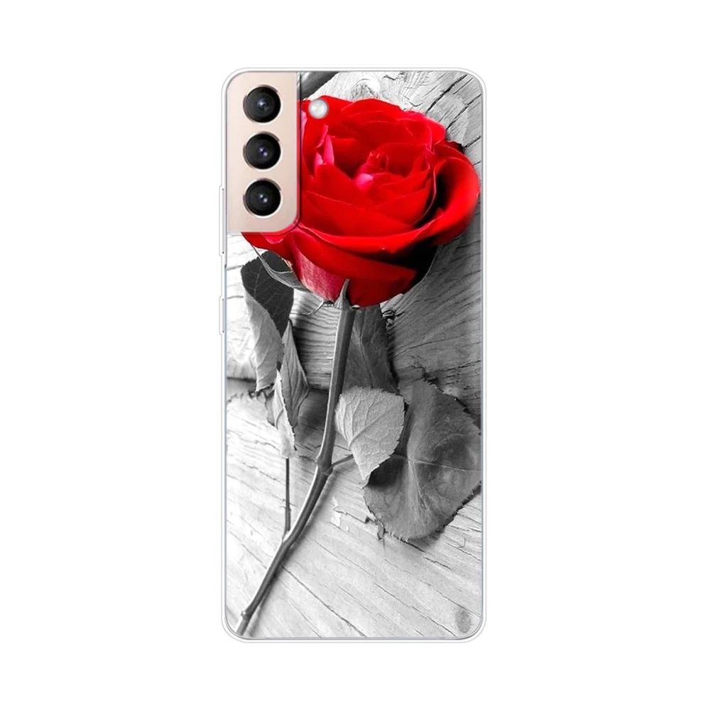 For Samsung Galaxy S21 S 21 FE Plus Case Soft TPU Phone Back Cases Cover for Samsung S21 Ultra GalaxyS21 Silicone Phone Case