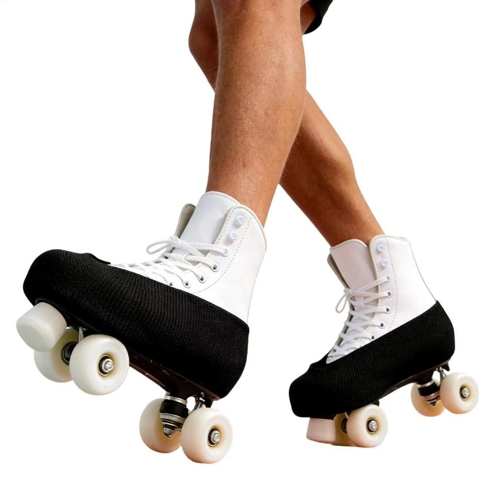 Stretch Fabric Figure Skating Boot Guards Soft Elastic Ice Skate Protective Covers  Teens Training