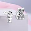 High Quality Silver Plated Animal Horse Mouse Stud Earrings For Women Earrings Fashion Jewelry Marking