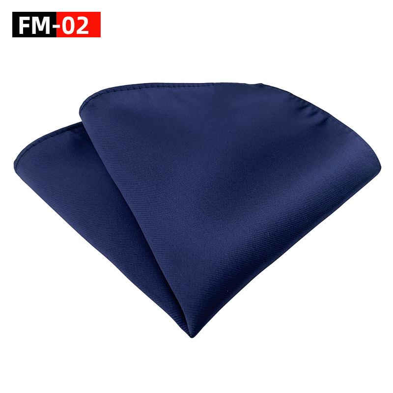 Elegant Plain Polyester Pocket Square for Men - Satin Finish Handkerchief