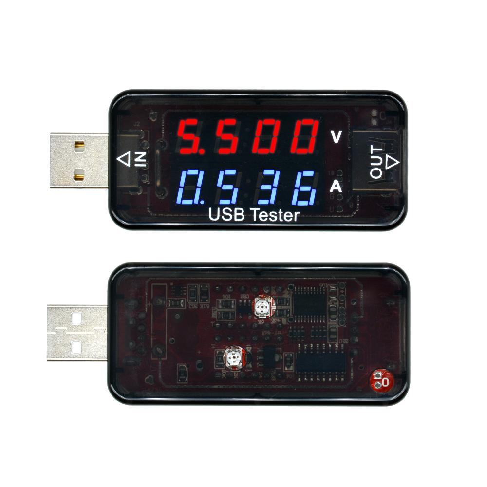Digital USB Current Voltage Charging Detector 4 Digits Mobile Power Current Voltmeter Ammeter Voltage Charger Tester