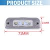 Car Rear White LED License Plate Light Number Plate Lamp For Mercedes Benz R-Class W251 V251 ML-Class W164 W163 GL-Class X164