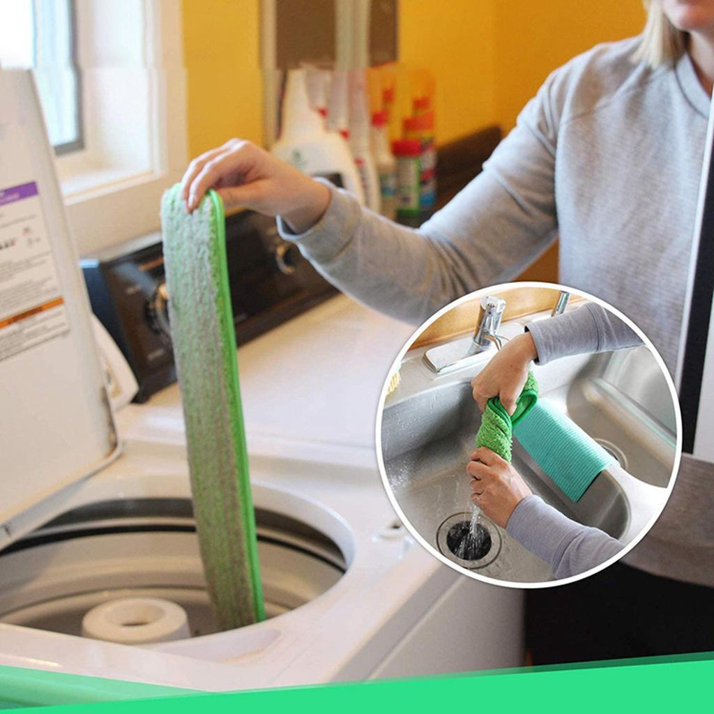 Adhesive Buckle Type Mop Head Flat Mop Cloth Replaceable Mop Head Flat Mop Accessories Cleaning The Ground