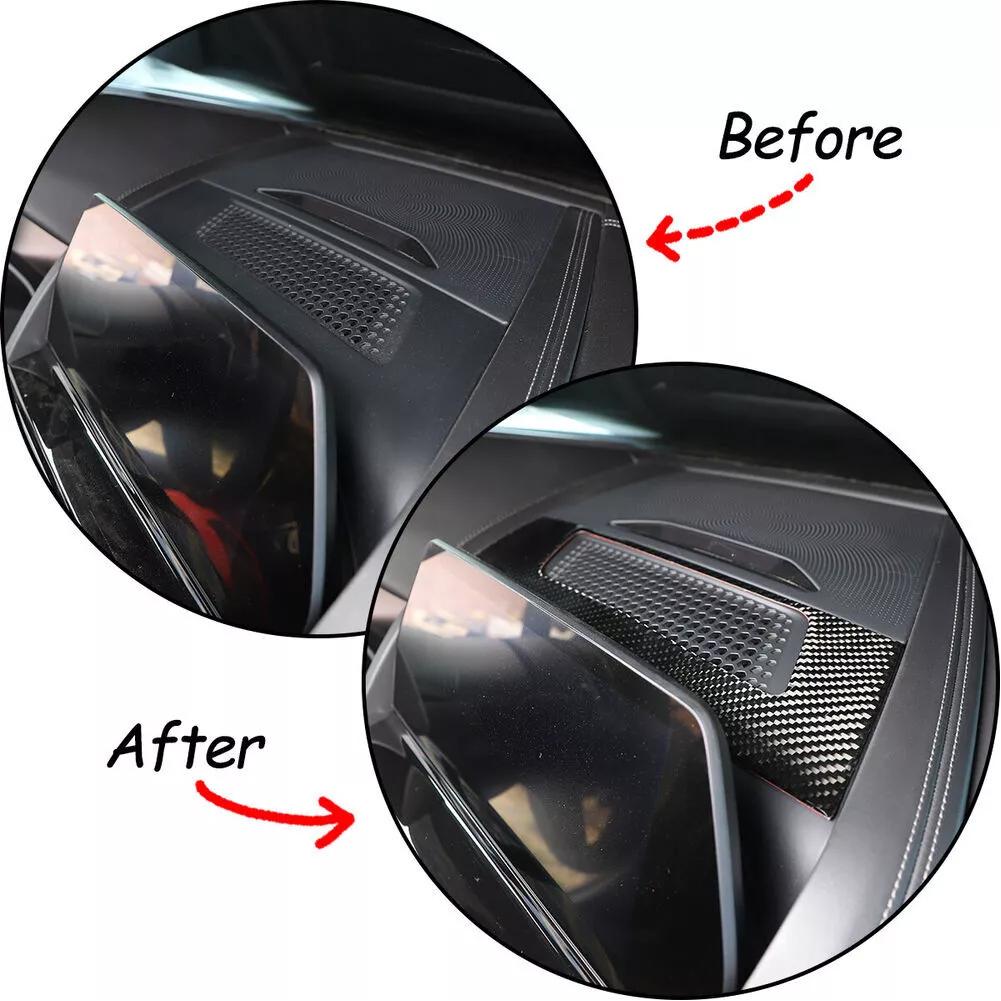 Autocollant Haut-parleur Décoratif Voiture Conduite à Droite Accessoires Voiture Autocollant Décoratif Haut-parleur Voiture Cache Panneau Haut-parleur Tableau de Bord