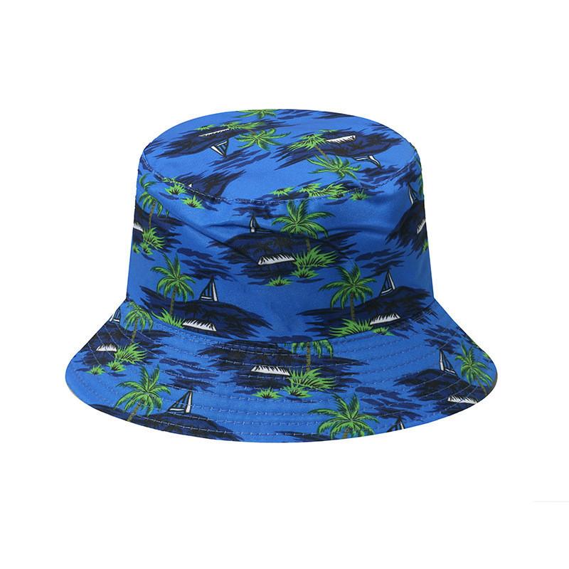 Bucket Hat Floral Four Leaf Clover Fisherman Hat Sun Protection Beach Hat Women