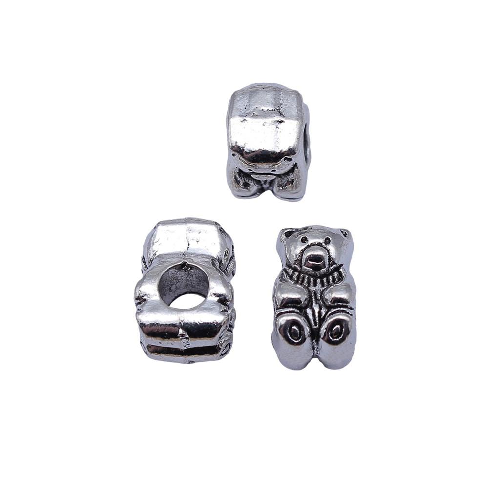 Animal Spacer Beads Large Hole Charms For Necklace Jewelry Making Starter Kit