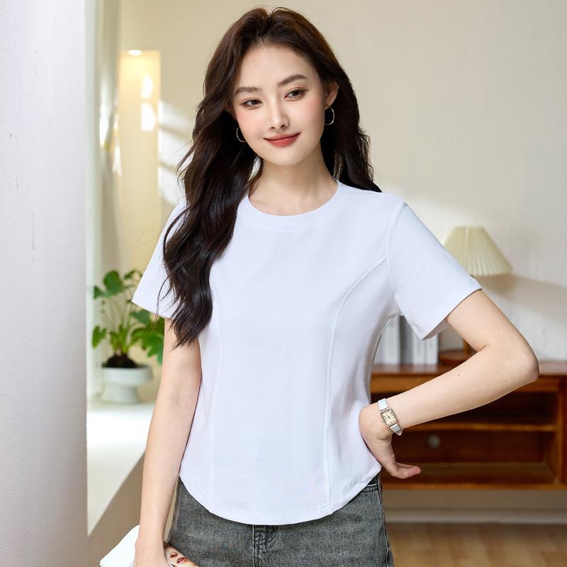 Summer Women's Slim and Thin Short-sleeved Casual Versatile Inner T-shirt