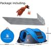 3-4 osoby Wodoodporny namiot natychmiastowy Wodoodporna ochrona przed promieniowaniem UV 2 drzwi Camping Shelter Outdoor Camping Namiot turystyczny